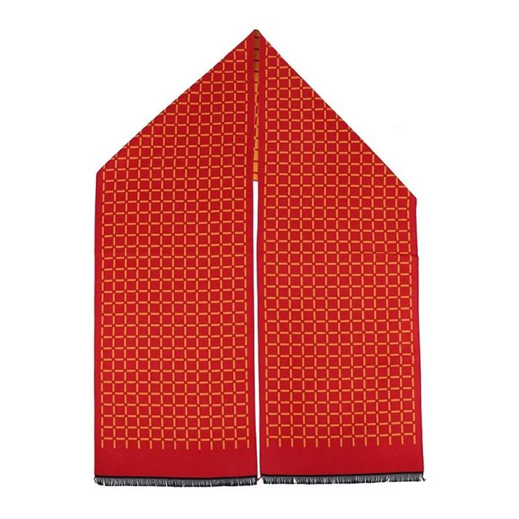 6 Check Wool Scarf(001)