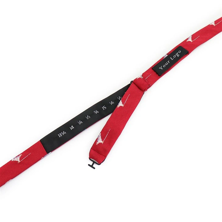 Red Self Tie Bow Tie