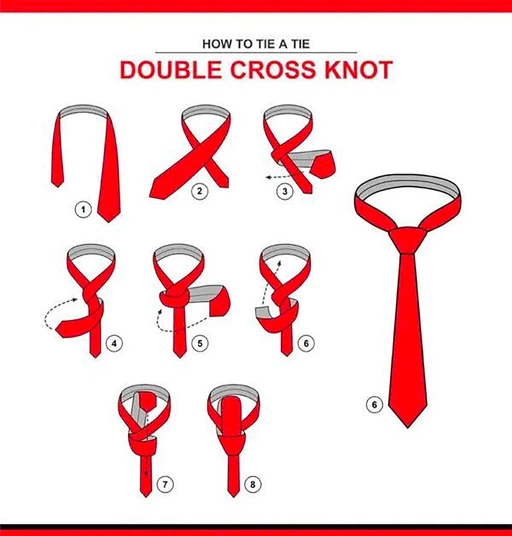Double Cross Tie Knot Double Cross Tie Knot