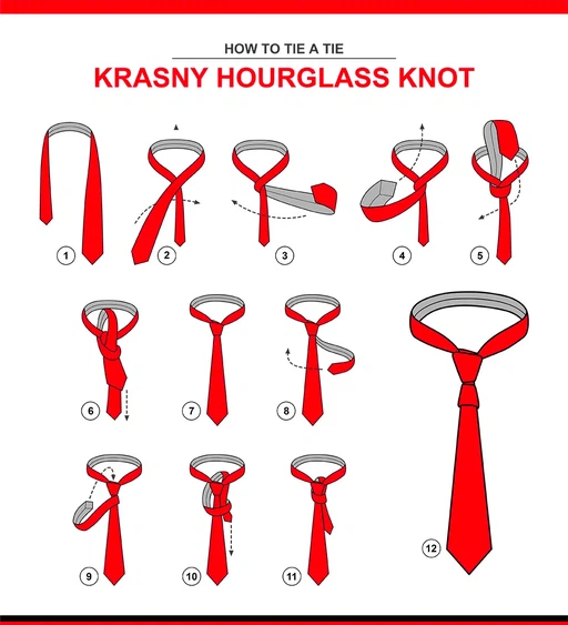 Krasny Hourglass Tie Knot Krasny Hourglass Tie Knot